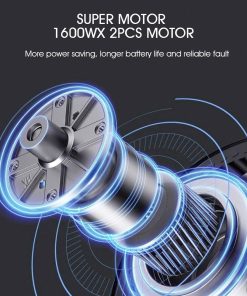 FLJ Scooter FLJ T113 11inch 2*1600W Dual Motors Electric Scooter With 60V 35Ah Battery Big Power - With Seat -rockbros-shop FLJ T113 11inch 2 1600W Dual Motors Electric Scooter With Seat 517206 5