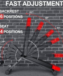 Finer Form 5-in-1 Weight Bench, 660lbs Weight Limit Adjustable Foldable Training Equipment For Bench Press, Strength Training, Full Body Workout -rockbros-shop Finer Form 5 in 1 Foldable Weight Bench 518908 2