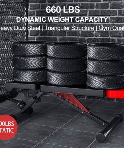 Finer Form 5-in-1 Weight Bench, 660lbs Weight Limit Adjustable Foldable Training Equipment For Bench Press, Strength Training, Full Body Workout -rockbros-shop Finer Form 5 in 1 Foldable Weight Bench 518908 4