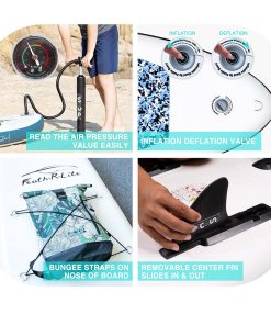 FunWater SUPFR04A CAMOUFLAGE Inflatable Stand Up Paddle Board 10'' Long 30' Wide 6' Thick Blue 4 FunWater SUPFR04A CAMOUFLAGE Inflatable Stand Up Paddle Board 10'' Long 30' Wide 6' Thick Blue -rockbros-shop FunWater CAMOUFLAGE Inflatable Stand Up Paddle Board 507206 2