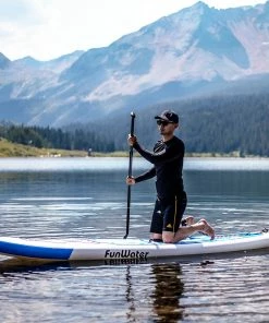 FunWater Cruise SUPFW02A Inflatable Stand Up Paddle Board 335x84x15cm Ultra-Light For All Levels With 10L Dry Bag Travel Backpack - Blue -rockbros-shop FunWater Cruise 335x84x15cm Inflatable SUP Board 500272 3