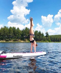 FunWater Cruise SUPFW02B Inflatable Stand Up Paddle Board 335x84x15cm Ultra-Light For All Levels With 10L Dry Bag Travel Backpack - Pink 4 FunWater Cruise SUPFW02B Inflatable Stand Up Paddle Board 335x84x15cm Ultra-Light For All Levels With 10L Dry Bag Travel Backpack - Pink -rockbros-shop FunWater Cruise 335x84x15cm Inflatable SUP Board 500273 2