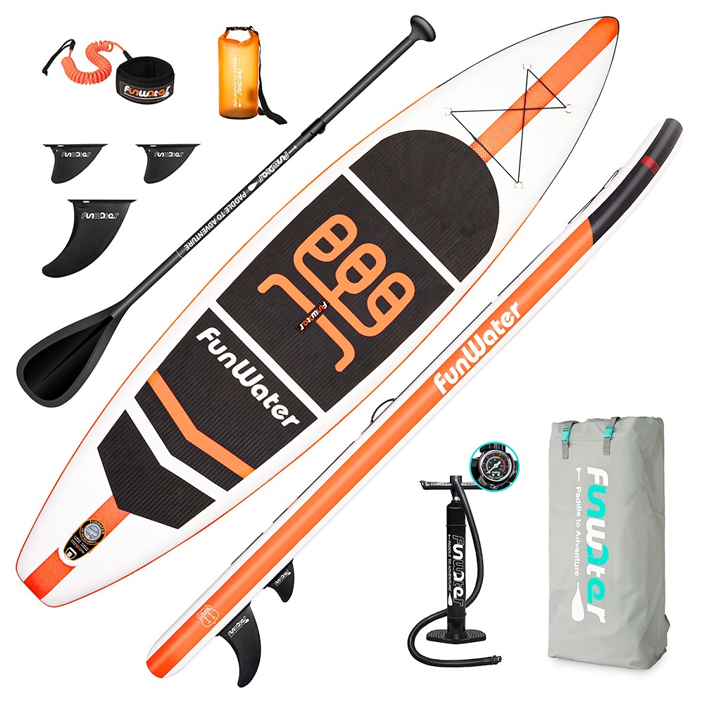 FunWater Cruise SUPFW03A Inflatable Stand Up Paddle Board 335x84x15cm Ultra-Light for All Levels with 10L Dry Bag Travel Backpack FunWater Cruise SUPFW03A Inflatable Stand Up Paddle Board 335x84x15cm Ultra-Light For All Levels With 10L Dry Bag Travel Backpack -rockbros-shop FunWater Cruise 335x84x15cm Inflatable SUP Board 500282 0
