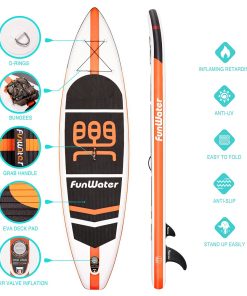 FunWater Cruise SUPFW03A Inflatable Stand Up Paddle Board 335x84x15cm Ultra-Light For All Levels With 10L Dry Bag Travel Backpack 7 FunWater Cruise SUPFW03A Inflatable Stand Up Paddle Board 335x84x15cm Ultra-Light For All Levels With 10L Dry Bag Travel Backpack -rockbros-shop FunWater Cruise 335x84x15cm Inflatable SUP Board 500282 5