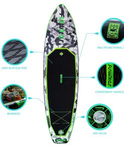 FunWater SUPFW10A HONOR Inflatable Stand Up Paddle Board 10.8'' Long 33' Wide 6' Thick -rockbros-shop FunWater HONOR Inflatable Stand Up Paddle Board 507208 3