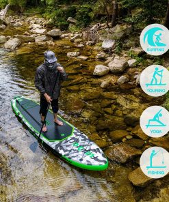 FunWater SUPFW10A HONOR Inflatable Stand Up Paddle Board 10.8'' Long 33' Wide 6' Thick -rockbros-shop FunWater HONOR Inflatable Stand Up Paddle Board 507208 4