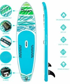 FunWater ADVENTURE-OCEAN Inflatable Stand Up Paddle Board 350x84x15cm With Complete Accessories Waterproof Bag 13 FunWater ADVENTURE-OCEAN Inflatable Stand Up Paddle Board 350x84x15cm With Complete Accessories Waterproof Bag -rockbros-shop FunWater Inflatable Stand Up Paddle Board 350x84x15cm 500277 5