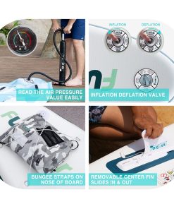 FunWater SUPFW05A NEW TIKI Inflatable Stand Up Paddle Board 10.6'' Long 33' Wide 6' Thick 4 FunWater SUPFW05A NEW TIKI Inflatable Stand Up Paddle Board 10.6'' Long 33' Wide 6' Thick -rockbros-shop FunWater NEW TIKI Inflatable Stand Up Paddle Board 507207 2