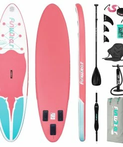 FunWater SUPFW11F Inflatable Stand Up Paddle Board 11'' Long 32" Wide 6" Thick