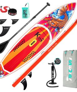 Funwater Racing Roard KOI 350x84x15cm Inflatable Stand Up Paddling Board Maximum Load 150kg With Accessories