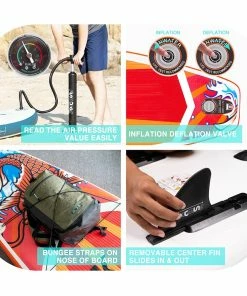 Funwater Racing Roard KOI 350x84x15cm Inflatable Stand Up Paddling Board Maximum Load 150kg With Accessories -rockbros-shop Funwater Racing Roard KOI 350x84x15cm Inflatable SUP Board 500279 4