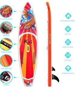 Funwater Racing Roard KOI 350x84x15cm Inflatable Stand Up Paddling Board Maximum Load 150kg With Accessories 7 Funwater Racing Roard KOI 350x84x15cm Inflatable Stand Up Paddling Board Maximum Load 150kg With Accessories -rockbros-shop Funwater Racing Roard KOI 350x84x15cm Inflatable SUP Board 500279 5