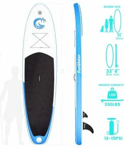 Funwater Smilling Face 335x82x15cm Inflatable Stand Up Paddling Board Adjustable Maximum Load 150kg With Accessor -rockbros-shop Funwater Smilling Face 335x82x15cm Inflatable SUP Board 500281 3