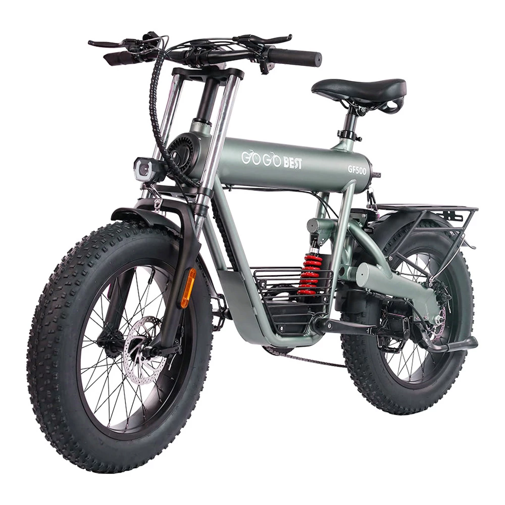 GOGOBEST GF500 Electric Bicycle 20*4.0 Inch Fat Tire 750W Motor 45Km/h Top Speed 48V 20Ah Battery 90-100KM Max Range Shimano 7-Speed Transmission Dual Disc Brake 3 GOGOBEST GF500 Electric Bicycle 20*4.0 Inch Fat Tire 750W Motor 45Km/h Top Speed 48V 20Ah Battery 90-100KM Max Range Shimano 7-Speed Transmission Dual Disc Brake