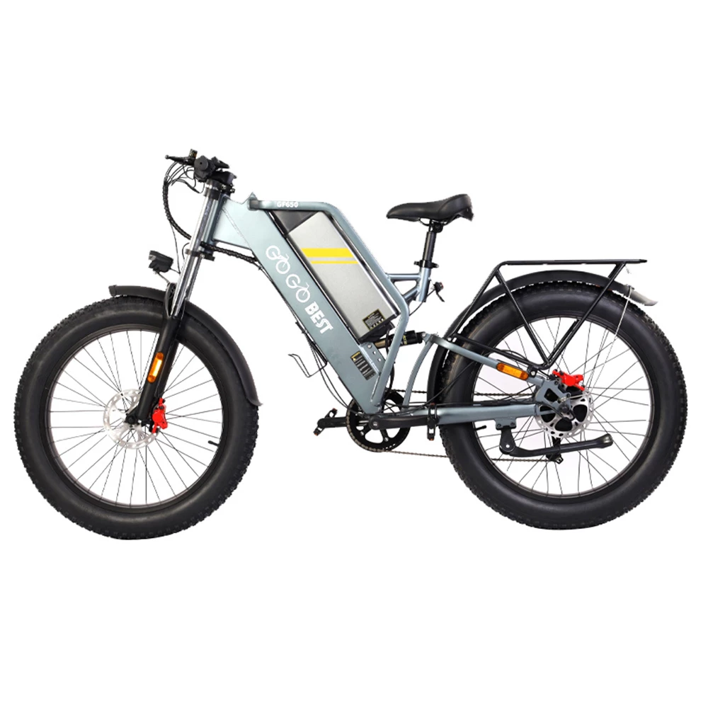 GOGOBEST GF650 Electric Bicycle 26*4.0 Inch Fat Tires 1000W Motor 45Km/h Top Speed 48V 20Ah Battery 90-100KM Max Range Dual Hydraulic Disc Brakes Shimano 7-Speed Transmission 6 GOGOBEST GF650 Electric Bicycle 26*4.0 Inch Fat Tires 1000W Motor 45Km/h Top Speed 48V 20Ah Battery 90-100KM Max Range Dual Hydraulic Disc Brakes Shimano 7-Speed Transmission - Image 4