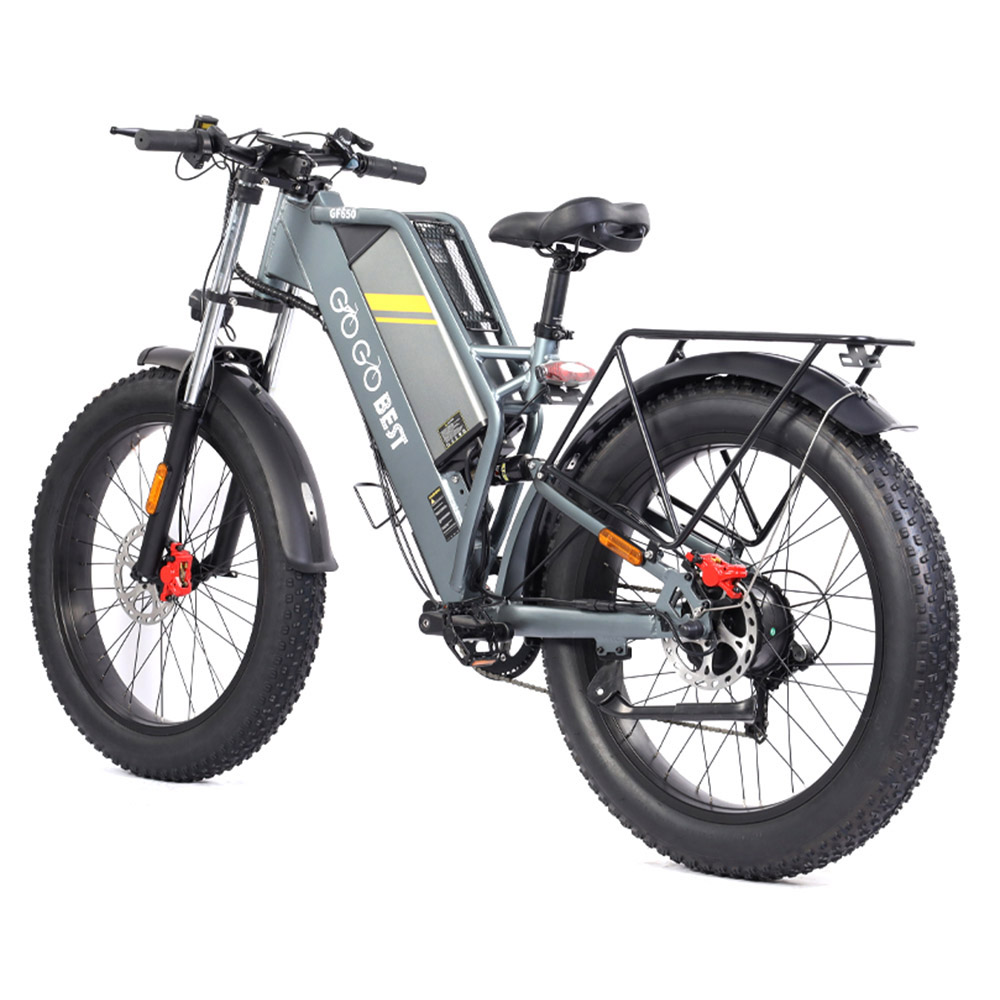 GOGOBEST GF650 Electric Bicycle 26*4.0 Inch Fat Tires 1000W Motor 45Km/h Top Speed 48V 20Ah Battery 90-100KM Max Range Dual Hydraulic Disc Brakes Shimano 7-Speed Transmission GOGOBEST GF650 Electric Bicycle 26*4.0 Inch Fat Tires 1000W Motor 45Km/h Top Speed 48V 20Ah Battery 90-100KM Max Range Dual Hydraulic Disc Brakes Shimano 7-Speed Transmission -rockbros-shop GOGOBEST GF650 Electric Bicycle 26 4 0 Fat Tire 519206 4