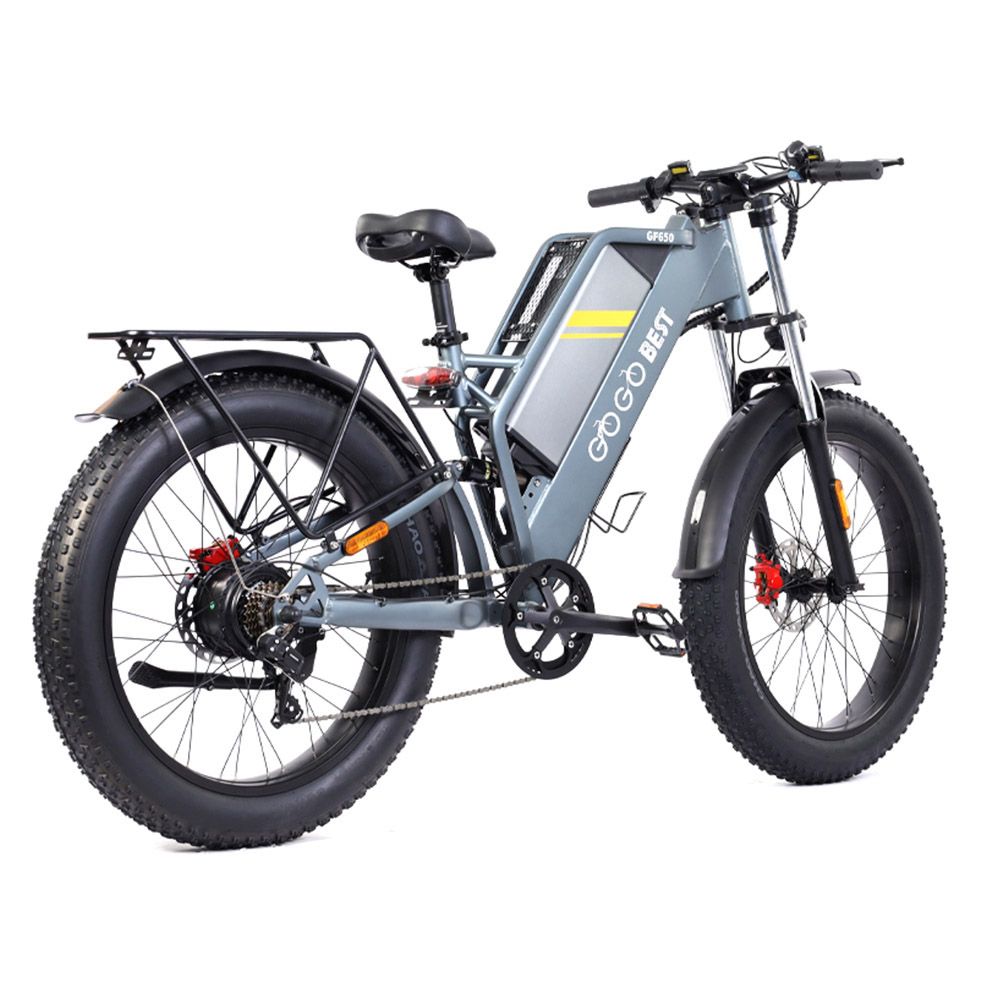 GOGOBEST GF650 Electric Bicycle 26*4.0 Inch Fat Tires 1000W Motor 45Km/h Top Speed 48V 20Ah Battery 90-100KM Max Range Dual Hydraulic Disc Brakes Shimano 7-Speed Transmission GOGOBEST GF650 Electric Bicycle 26*4.0 Inch Fat Tires 1000W Motor 45Km/h Top Speed 48V 20Ah Battery 90-100KM Max Range Dual Hydraulic Disc Brakes Shimano 7-Speed Transmission -rockbros-shop GOGOBEST GF650 Electric Bicycle 26 4 0 Fat Tire 519206 5