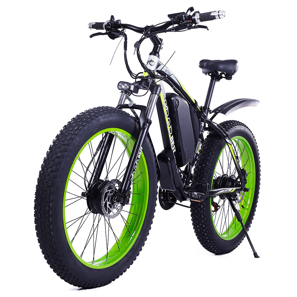 GOGOBEST GF700 26*4.0 Inch Fat Tire Electric Mountain Bike 48V 17.5Ah Battery 2*500W Dual Motor Max Speed 50Km/h 70KM Power-Assisted Range Max Load 200KG IP54 Waterproof Hydraulic Disc Brake MTB Bike 6061 Aluminum Alloy Frame - Black Green GOGOBEST GF700 26*4.0 Inch Fat Tire Electric Mountain Bike 48V 17.5Ah Battery 2*500W Dual Motor Max Speed 50Km/h 70KM Power-Assisted Range Max Load 200KG IP54 Waterproof Hydraulic Disc Brake MTB Bike 6061 Aluminum Alloy Frame - Black Green -rockbros-shop GOGOBEST GF700 Electric Mountain Bike 519218 1