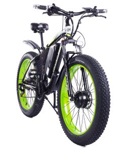 GOGOBEST GF700 26*4.0 Inch Fat Tire Electric Mountain Bike 48V 17.5Ah Battery 2*500W Dual Motor Max Speed 50Km/h 70KM Power-Assisted Range Max Load 200KG IP54 Waterproof Hydraulic Disc Brake MTB Bike 6061 Aluminum Alloy Frame - Black Green 4 GOGOBEST GF700 26*4.0 Inch Fat Tire Electric Mountain Bike 48V 17.5Ah Battery 2*500W Dual Motor Max Speed 50Km/h 70KM Power-Assisted Range Max Load 200KG IP54 Waterproof Hydraulic Disc Brake MTB Bike 6061 Aluminum Alloy Frame - Black Green -rockbros-shop GOGOBEST GF700 Electric Mountain Bike 519218 2