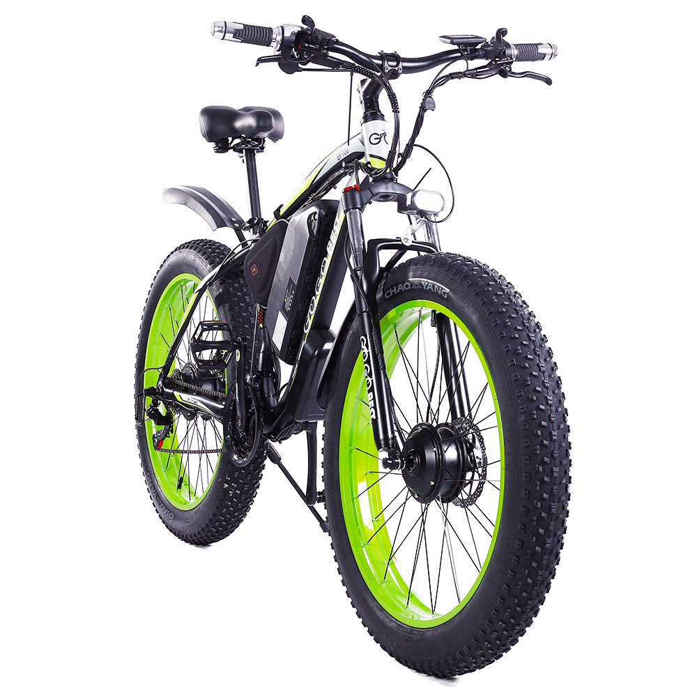 GOGOBEST GF700 26*4.0 Inch Fat Tire Electric Mountain Bike 48V 17.5Ah Battery 2*500W Dual Motor Max Speed 50Km/h 70KM Power-Assisted Range Max Load 200KG IP54 Waterproof Hydraulic Disc Brake MTB Bike 6061 Aluminum Alloy Frame - Black Green GOGOBEST GF700 26*4.0 Inch Fat Tire Electric Mountain Bike 48V 17.5Ah Battery 2*500W Dual Motor Max Speed 50Km/h 70KM Power-Assisted Range Max Load 200KG IP54 Waterproof Hydraulic Disc Brake MTB Bike 6061 Aluminum Alloy Frame - Black Green -rockbros-shop GOGOBEST GF700 Electric Mountain Bike 519218 2