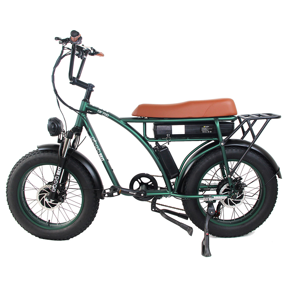 GOGOBEST GF750 Electric Bicycle 1000W*2 Dual Motors 50Km/h Max Speed 48V 17.5Ah Battery 20*4.0 Inch Fat Tire Shimano 7-Speed Gear with USB Phone Charging 200KG Max Load - Army Green GOGOBEST GF750 Electric Bicycle 1000W*2 Dual Motors 50Km/h Max Speed 48V 17.5Ah Battery 20*4.0 Inch Fat Tire Shimano 7-Speed Gear With USB Phone Charging 200KG Max Load - Army Green -rockbros-shop GOGOBEST GF750 Electric Bicycle 1000W 2 Dual Motors Army Green 517424 1