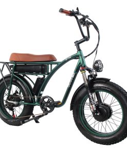 GOGOBEST GF750 Electric Bicycle 1000W*2 Dual Motors 50Km/h Max Speed 48V 17.5Ah Battery 20*4.0 Inch Fat Tire Shimano 7-Speed Gear With USB Phone Charging 200KG Max Load - Army Green 6 GOGOBEST GF750 Electric Bicycle 1000W*2 Dual Motors 50Km/h Max Speed 48V 17.5Ah Battery 20*4.0 Inch Fat Tire Shimano 7-Speed Gear With USB Phone Charging 200KG Max Load - Army Green -rockbros-shop GOGOBEST GF750 Electric Bicycle 1000W 2 Dual Motors Army Green 517424 4