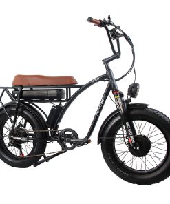 GOGOBEST GF750 Electric Bicycle 1000W*2 Dual Motors 50Km/h Max Speed 48V 17.5Ah Battery 20*4.0 Inch Fat Tire Shimano 7-Speed Gear With USB Phone Charging 200KG Max Load - Black 5 GOGOBEST GF750 Electric Bicycle 1000W*2 Dual Motors 50Km/h Max Speed 48V 17.5Ah Battery 20*4.0 Inch Fat Tire Shimano 7-Speed Gear With USB Phone Charging 200KG Max Load - Black -rockbros-shop GOGOBEST GF750 Electric Bicycle 1000W 2 Dual Motors Black 517425 3