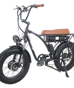 GOGOBEST GF750 Electric Bicycle 1000W*2 Dual Motors 50Km/h Max Speed 48V 17.5Ah Battery 20*4.0 Inch Fat Tire Shimano 7-Speed Gear With USB Phone Charging 200KG Max Load - Black 6 GOGOBEST GF750 Electric Bicycle 1000W*2 Dual Motors 50Km/h Max Speed 48V 17.5Ah Battery 20*4.0 Inch Fat Tire Shimano 7-Speed Gear With USB Phone Charging 200KG Max Load - Black -rockbros-shop GOGOBEST GF750 Electric Bicycle 1000W 2 Dual Motors Black 517425 4