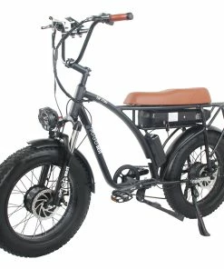 GOGOBEST GF750 Electric Bicycle 1000W*2 Dual Motors 50Km/h Max Speed 48V 17.5Ah Battery 20*4.0 Inch Fat Tire Shimano 7-Speed Gear With USB Phone Charging 200KG Max Load - Black -rockbros-shop GOGOBEST GF750 Electric Bicycle 1000W 2 Dual Motors Black 517425 4