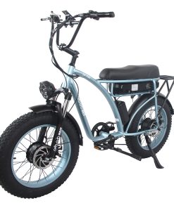 GOGOBEST GF750 Electric Bicycle 1000W*2 Dual Motors 50Km/h Max Speed 48V 17.5Ah Battery 20*4.0 Inch Fat Tire Shimano 7-Speed Gear With USB Phone Charging 200KG Max Load - Blue 4 GOGOBEST GF750 Electric Bicycle 1000W*2 Dual Motors 50Km/h Max Speed 48V 17.5Ah Battery 20*4.0 Inch Fat Tire Shimano 7-Speed Gear With USB Phone Charging 200KG Max Load - Blue -rockbros-shop GOGOBEST GF750 Electric Bicycle 1000W 2 Dual Motors Blue 517426 2