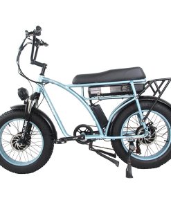 GOGOBEST GF750 Electric Retro Bicycle 20*4.0 Inch Fat Tire 1000W*2 Dual Motors 50Km/h Max Speed 48V 17.5Ah Battery 80KM Range Shimano 7-Speed Gear With USB Phone Charging 200KG Max Load - Blue 4 GOGOBEST GF750 Electric Retro Bicycle 20*4.0 Inch Fat Tire 1000W*2 Dual Motors 50Km/h Max Speed 48V 17.5Ah Battery 80KM Range Shimano 7-Speed Gear With USB Phone Charging 200KG Max Load - Blue -rockbros-shop GOGOBEST GF750 Electric Bicycle 1000W 2 Dual Motors Blue 519212 1