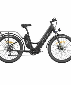 GOGOBEST GF850 Electric Bike 48V 500W Motor 32km/h Max Speed 2*10.4Ah Batteries 130km Range Shimano 7 Speed Gear - Black