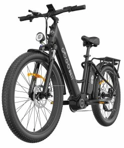 GOGOBEST GF850 Electric Bike 48V 500W Motor 32km/h Max Speed 2*10.4Ah Batteries 130km Range Shimano 7 Speed Gear - Black -rockbros-shop GOGOBEST GF850 Electric Bike 48V 500W Motor Black 519585 5