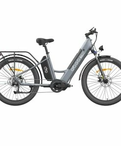 GOGOBEST GF850 Electric Bike 48V 500W Motor 32km/h Max Speed 2*10.4Ah Batteries 130km Range Shimano 7 Speed Gear - Grey