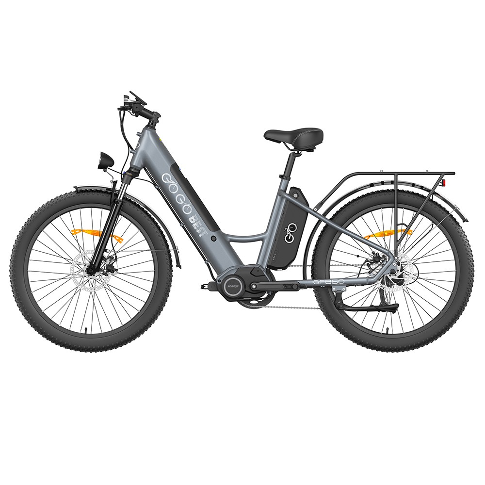 GOGOBEST GF850 Electric Bike 48V 500W Motor 32km/h Max Speed 2*10.4Ah Batteries 130km Range Shimano 7 Speed Gear - Grey GOGOBEST GF850 Electric Bike 48V 500W Motor 32km/h Max Speed 2*10.4Ah Batteries 130km Range Shimano 7 Speed Gear - Grey -rockbros-shop GOGOBEST GF850 Electric Bike 48V 500W Motor Grey 519586 1