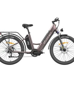 GOGOBEST GF850 Electric Bike 48V 500W Motor 32km/h Max Speed 2*10.4Ah Batteries 130km Range Shimano 7 Speed Gear - Purple