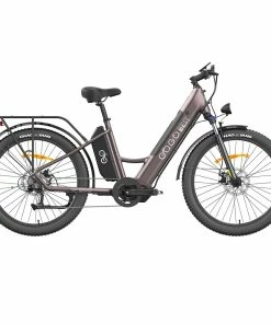 GOGOBEST GF850 Electric Bike 48V 500W Motor 32km/h Max Speed 2*10.4Ah Batteries 130km Range Shimano 7 Speed Gear - Purple