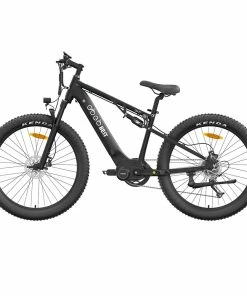 GOGOBEST GM27 Electric Bike 27.5*3.0 Inch Fat Tires 48V 350W Mid Motor 25Km/h Max Speed 10Ah Battery 50KM Max Range Dual Hydraulic Disc Brake - Black -rockbros-shop GOGOBEST GM27 Electric Bike 48V 350W Mid Motor Black 519283 1