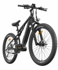 GOGOBEST GM27 Electric Bike 27.5*3.0 Inch Fat Tires 48V 350W Mid Motor 25Km/h Max Speed 10Ah Battery 50KM Max Range Dual Hydraulic Disc Brake - Black -rockbros-shop GOGOBEST GM27 Electric Bike 48V 350W Mid Motor Black 519283 2