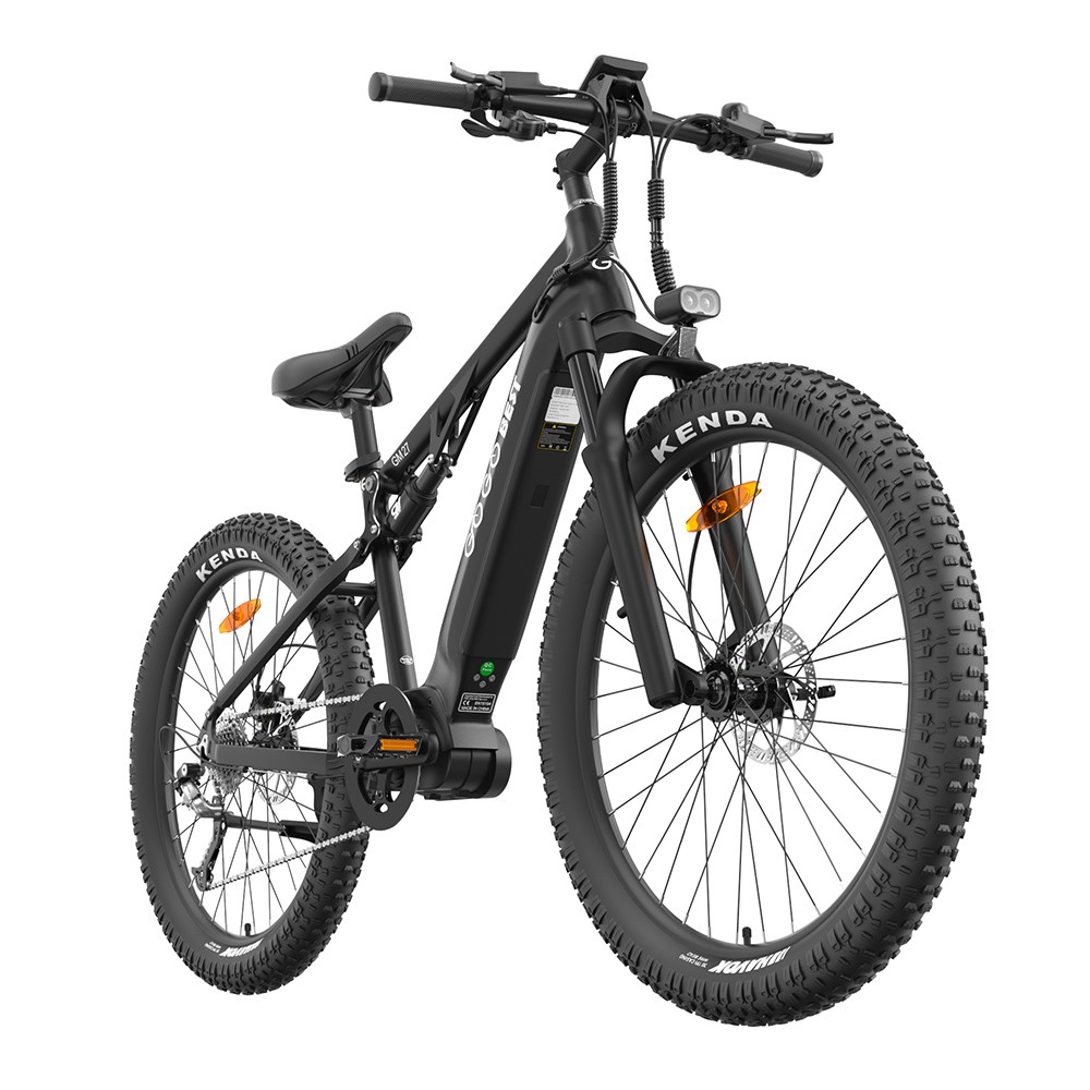 GOGOBEST GM27 Electric Bike 27.5*3.0 Inch Fat Tires 48V 350W Mid Motor 25Km/h Max Speed 10Ah Battery 50KM Max Range Dual Hydraulic Disc Brake - Black GOGOBEST GM27 Electric Bike 27.5*3.0 Inch Fat Tires 48V 350W Mid Motor 25Km/h Max Speed 10Ah Battery 50KM Max Range Dual Hydraulic Disc Brake - Black -rockbros-shop GOGOBEST GM27 Electric Bike 48V 350W Mid Motor Black 519283 2