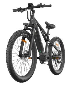 GOGOBEST GM27 Electric Bike 27.5*3.0 Inch Fat Tires 48V 350W Mid Motor 25Km/h Max Speed 10Ah Battery 50KM Max Range Dual Hydraulic Disc Brake - Black