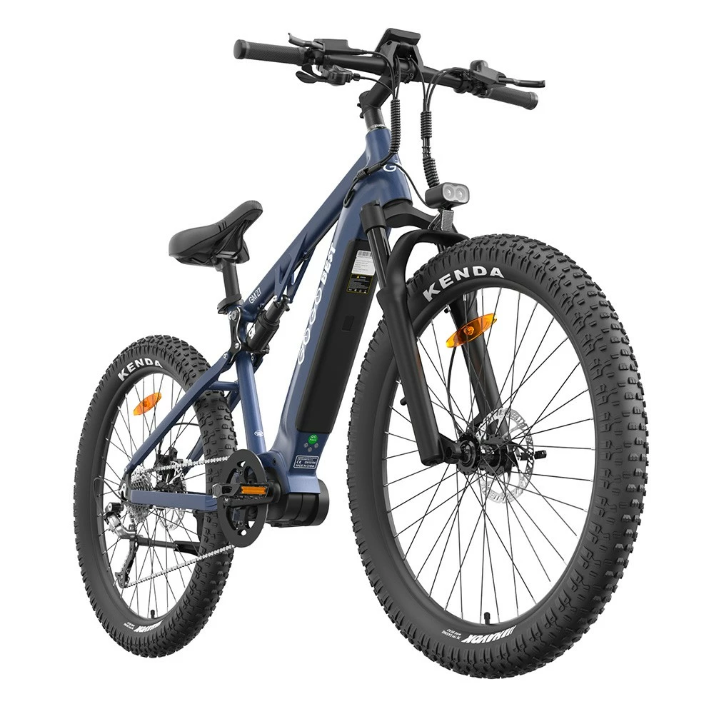 GOGOBEST GM27 Electric Bike 27.5*3.0 Inch Fat Tires 48V 350W Mid Motor 25Km/h Max Speed 10Ah Battery 50KM Max Range Dual Hydraulic Disc Brake - Blue 5 GOGOBEST GM27 Electric Bike 27.5*3.0 Inch Fat Tires 48V 350W Mid Motor 25Km/h Max Speed 10Ah Battery 50KM Max Range Dual Hydraulic Disc Brake - Blue - Image 3