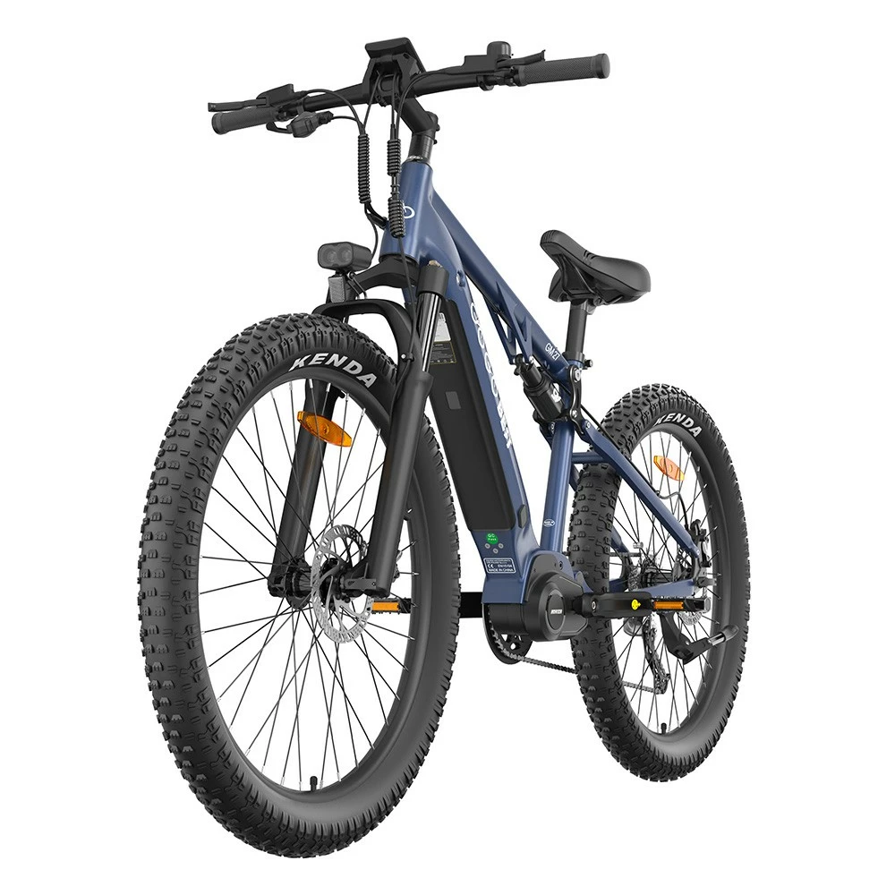 GOGOBEST GM27 Electric Bike 27.5*3.0 Inch Fat Tires 48V 350W Mid Motor 25Km/h Max Speed 10Ah Battery 50KM Max Range Dual Hydraulic Disc Brake - Blue 6 GOGOBEST GM27 Electric Bike 27.5*3.0 Inch Fat Tires 48V 350W Mid Motor 25Km/h Max Speed 10Ah Battery 50KM Max Range Dual Hydraulic Disc Brake - Blue - Image 4