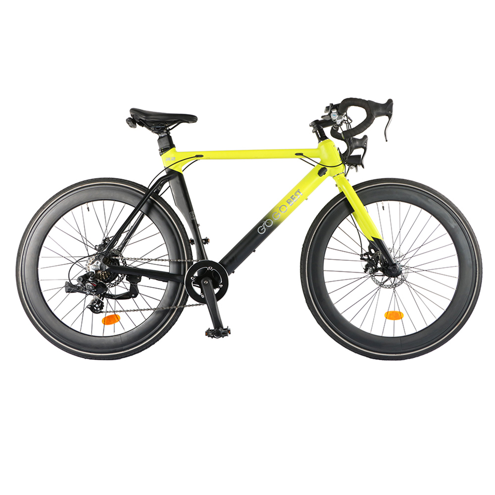 GOGOBEST R2 Electric City Road Bike 700C*32C Tires 36V 250W Motor 32Km/h Max Speed 36V 9.6Ah Battery for 60-80KM Range 100kg Load SHIMANO 7-Speed Gears - Green GOGOBEST R2 Electric City Road Bike 700C*32C Tires 36V 250W Motor 32Km/h Max Speed 36V 9.6Ah Battery For 60-80KM Range 100kg Load SHIMANO 7-Speed Gears - Green -rockbros-shop GOGOBEST R2 Electric City Road Bike Green 518590 1