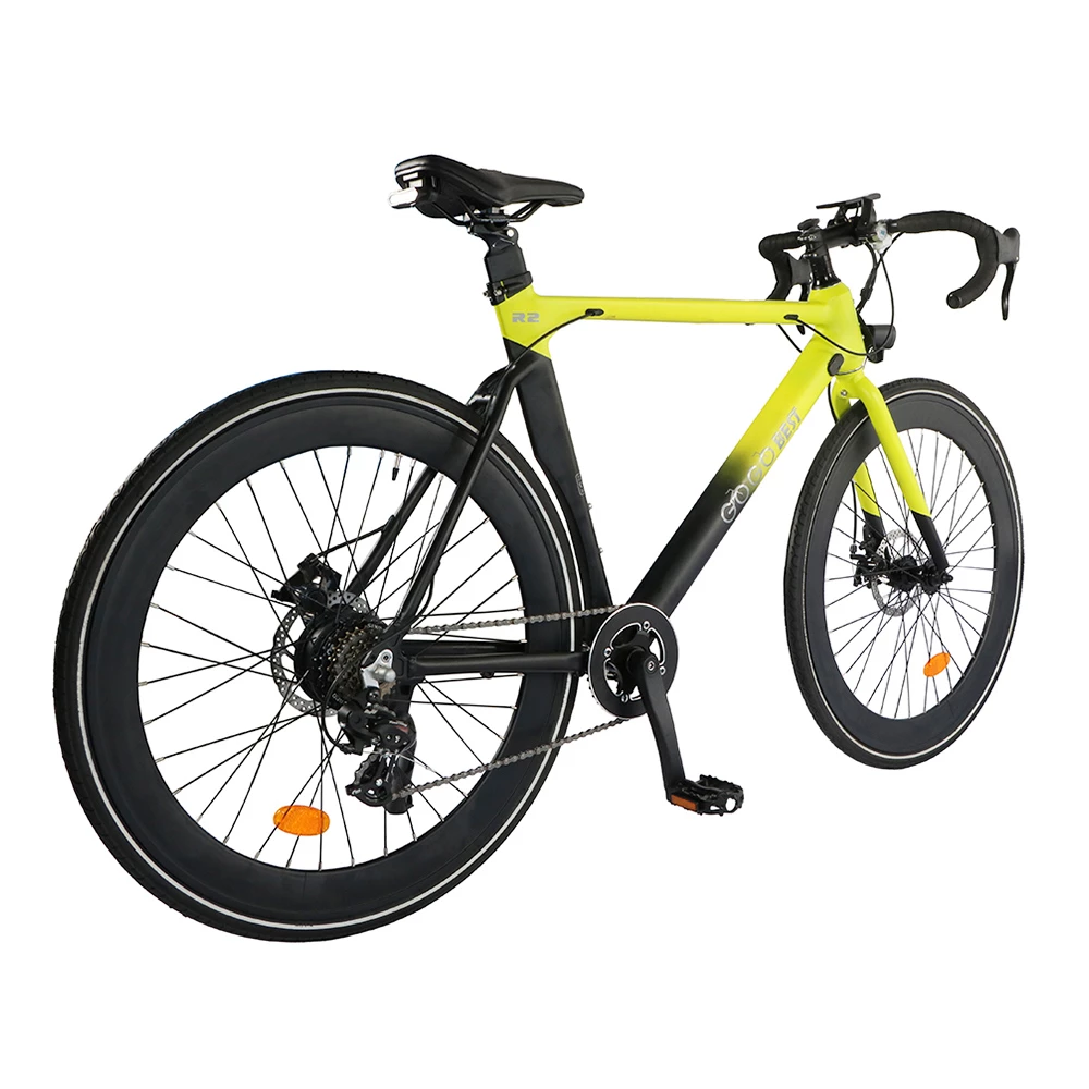 GOGOBEST R2 Electric City Road Bike 700C*32C Tires 36V 250W Motor 32Km/h Max Speed 36V 9.6Ah Battery For 60-80KM Range 100kg Load SHIMANO 7-Speed Gears - Green 5 GOGOBEST R2 Electric City Road Bike 700C*32C Tires 36V 250W Motor 32Km/h Max Speed 36V 9.6Ah Battery For 60-80KM Range 100kg Load SHIMANO 7-Speed Gears - Green - Image 3