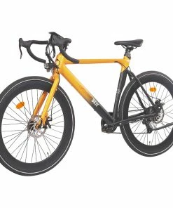 GOGOBEST R2 Electric City Road Bike 700C*32C Tires 36V 250W Motor 32Km/h Max Speed 36V 9.6Ah Battery For 60-80KM Range 100kg Load SHIMANO 7-Speed Gears - Orange -rockbros-shop GOGOBEST R2 Electric City Road Bike Orange 518589 1