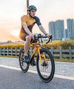 GOGOBEST R2 Electric City Road Bike 700C*32C Tires 36V 250W Motor 32Km/h Max Speed 36V 9.6Ah Battery For 60-80KM Range 100kg Load SHIMANO 7-Speed Gears - Orange -rockbros-shop GOGOBEST R2 Electric City Road Bike Orange 518589 4