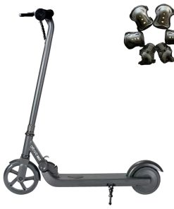 GOGOBEST V1 Electric Folding Children Scooter 150W Motor 21.6V 2AH Battery Max Speed 4~6Km/h For Kid's Outdoor Sports With Free Knees And Elbows Protectors - Black