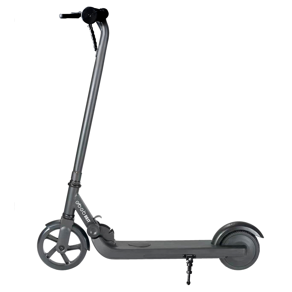 GOGOBEST V1 Electric Folding Children Scooter 150W Motor 21.6V 2AH Battery Max Speed 4~6Km/h for Kid's Outdoor Sports with Free Knees and Elbows Protectors - Black GOGOBEST V1 Electric Folding Children Scooter 150W Motor 21.6V 2AH Battery Max Speed 4~6Km/h For Kid's Outdoor Sports With Free Knees And Elbows Protectors - Black -rockbros-shop GOGOBEST V1 Electric Folding Children Scooter Black 507079 2