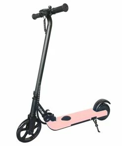 GOGOBEST V1 Electric Folding Children Scooter 150W Motor 21.6V 2AH Battery Max Speed 4~6Km/h For Kid's Outdoor Sports With Free Knees And Elbows Protectors - Pink -rockbros-shop GOGOBEST V1 Electric Folding Children Scooter Pink 507081 2
